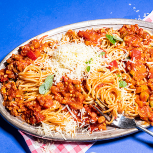 Spaghetti bolognaise with Greenway minced meat