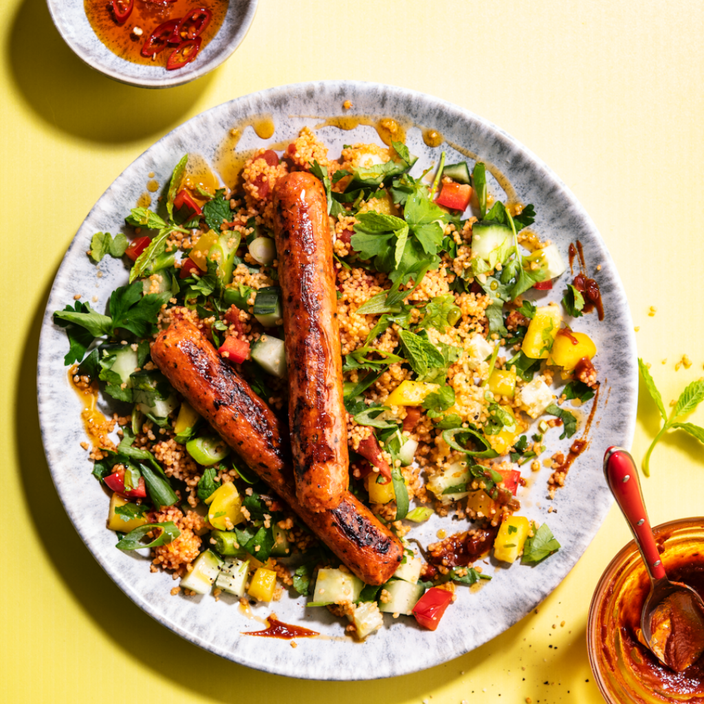 Greenway chipolata with vegetable couscous