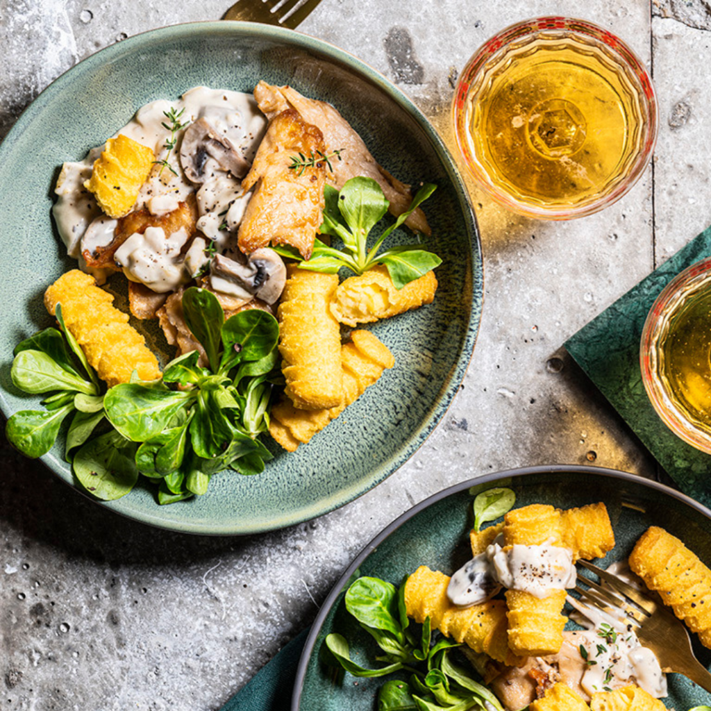 Greenway fillet pieces with fine champagne sauce