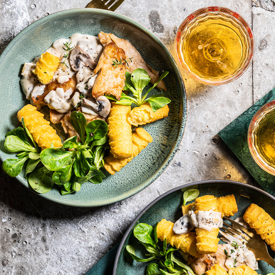 Greenway fillet pieces with fine champagne sauce