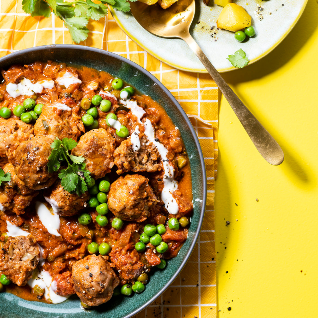 tikka masala met balletjes