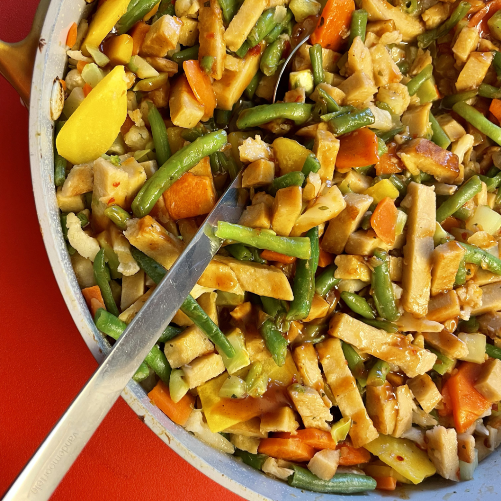 sweet and sour vegetable wok