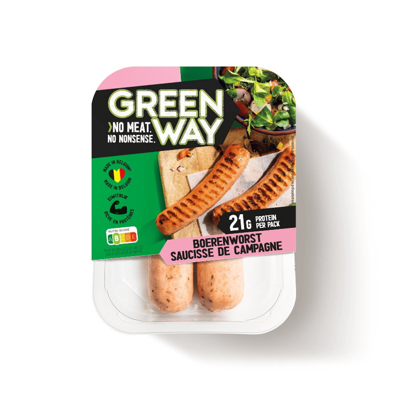 Greenway PACKSHOT - vegetarische BOERENWORST