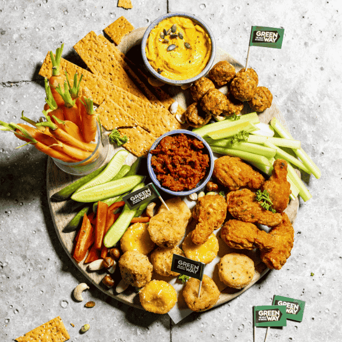 Crispy Drumz vegetarische tapas plank