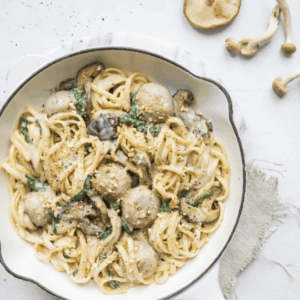 pâtes au fromage avec boulettes de viande Greenway